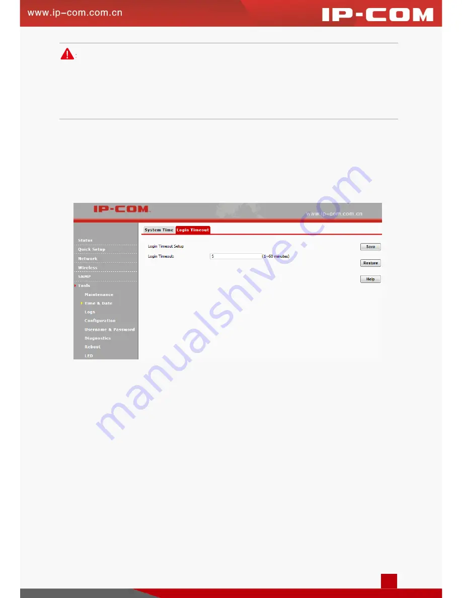 IP-COM W185AP User Manual Download Page 47