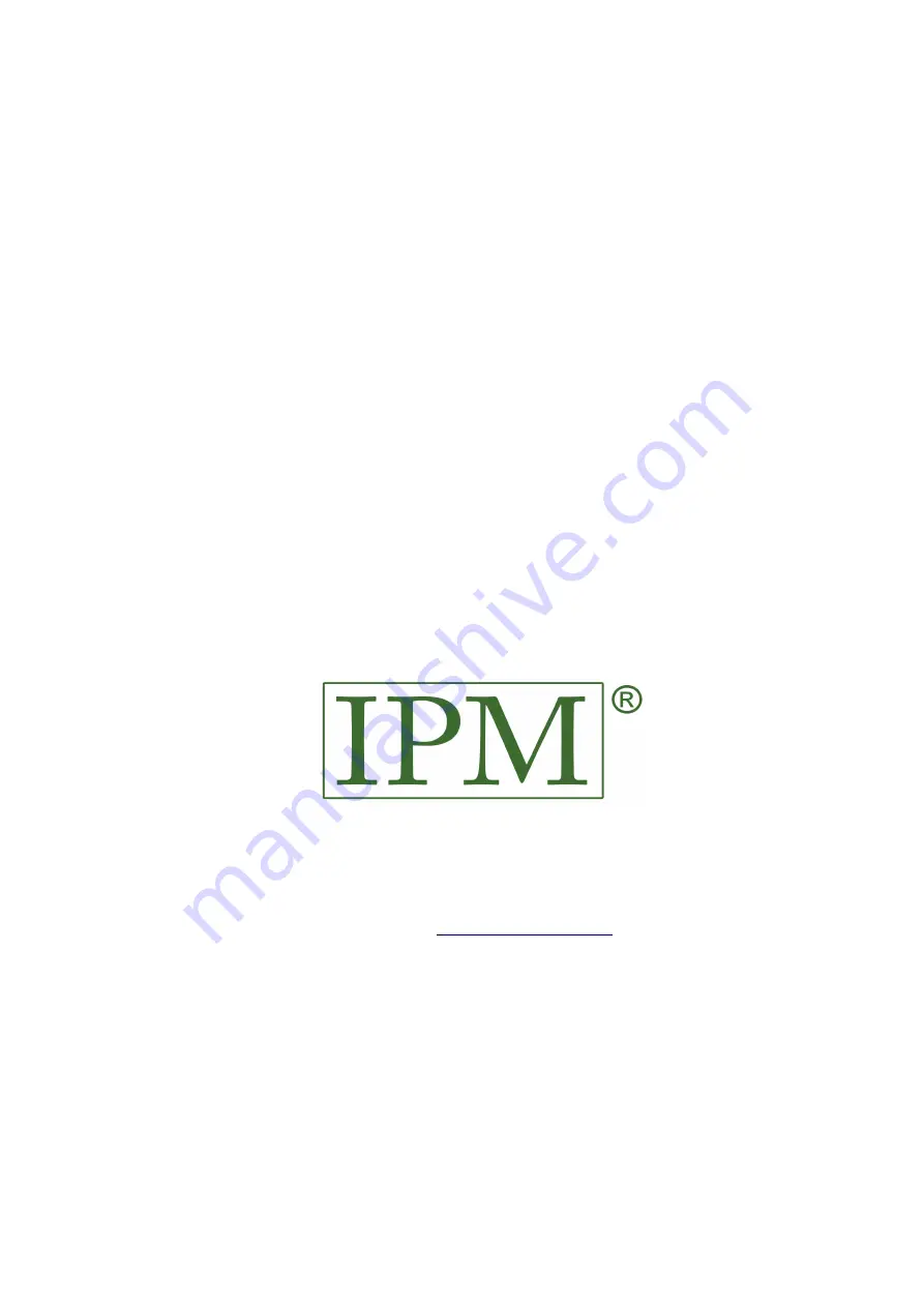 IPM 820307 Operation Manual Download Page 24