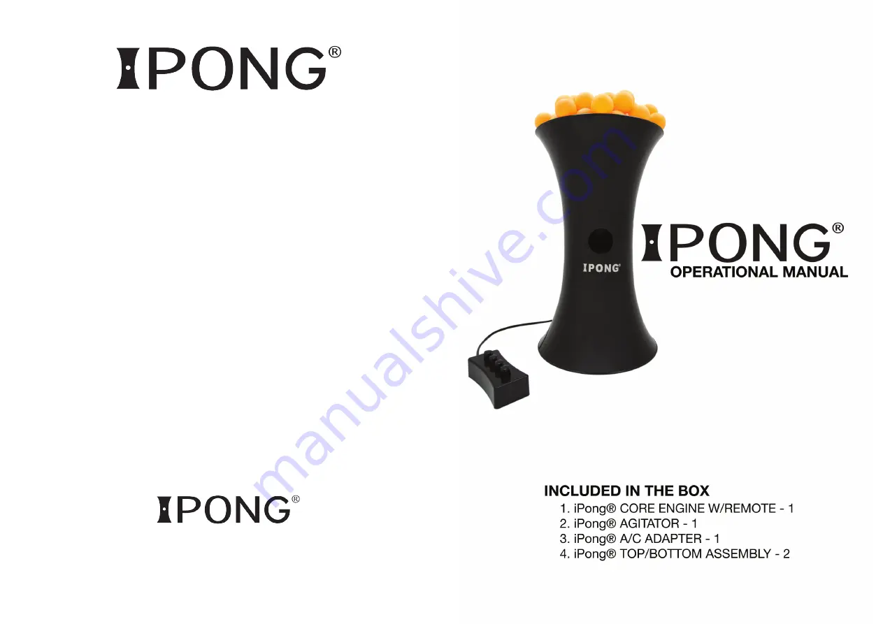 iPong 1 Operational Manual Download Page 1