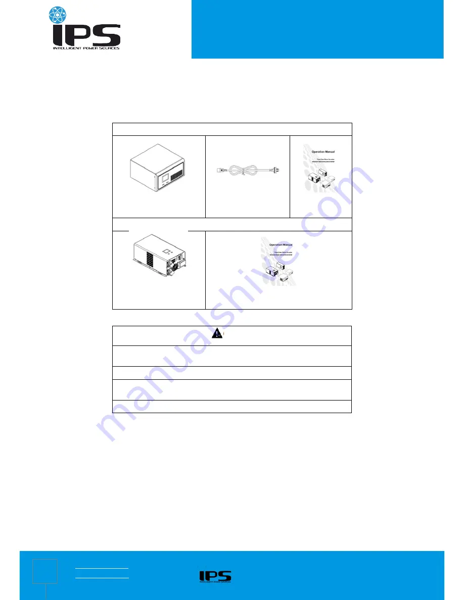 IPS IPS1000-SIN User Manual Download Page 8