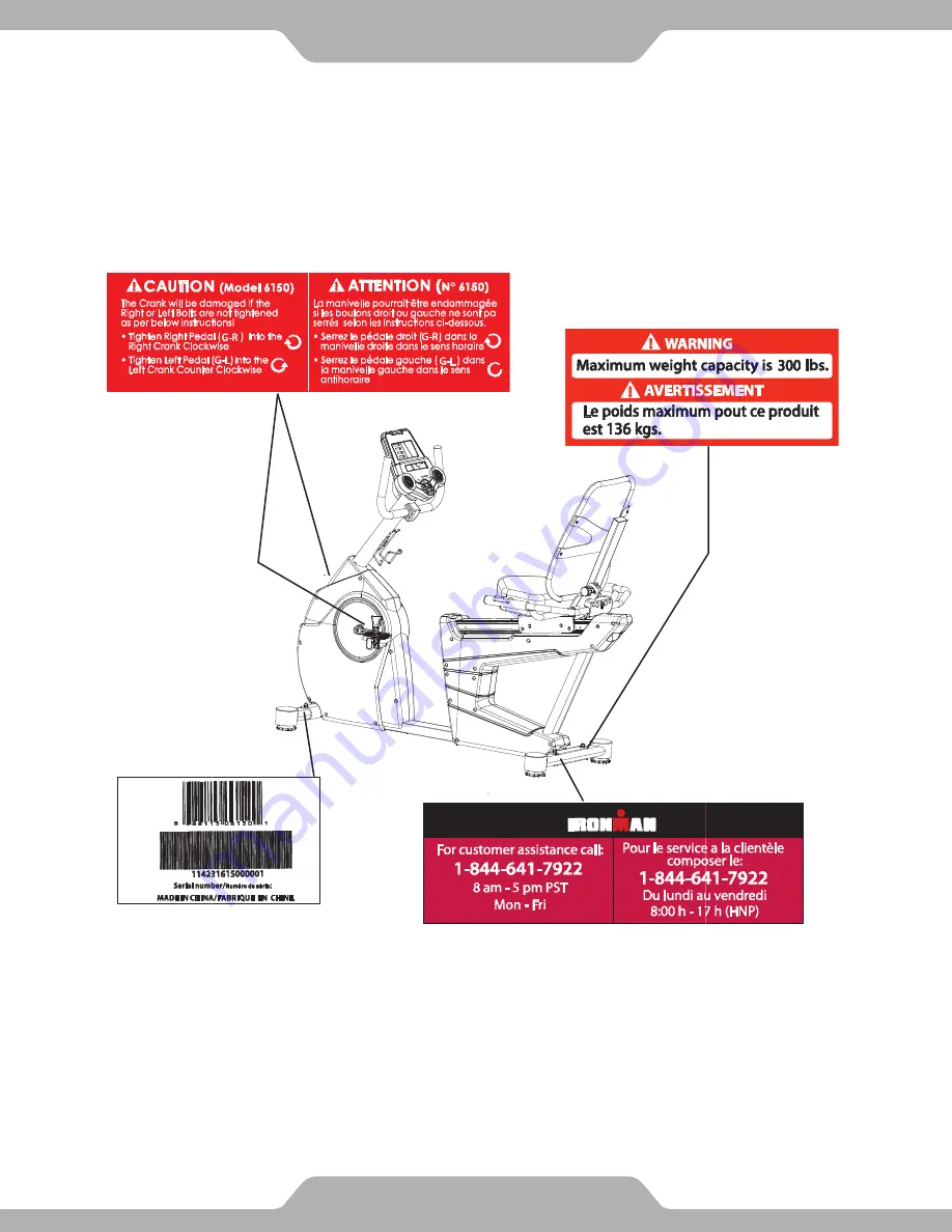 Ironman Fitness H-CLASS 410 Owner'S Manual Download Page 5