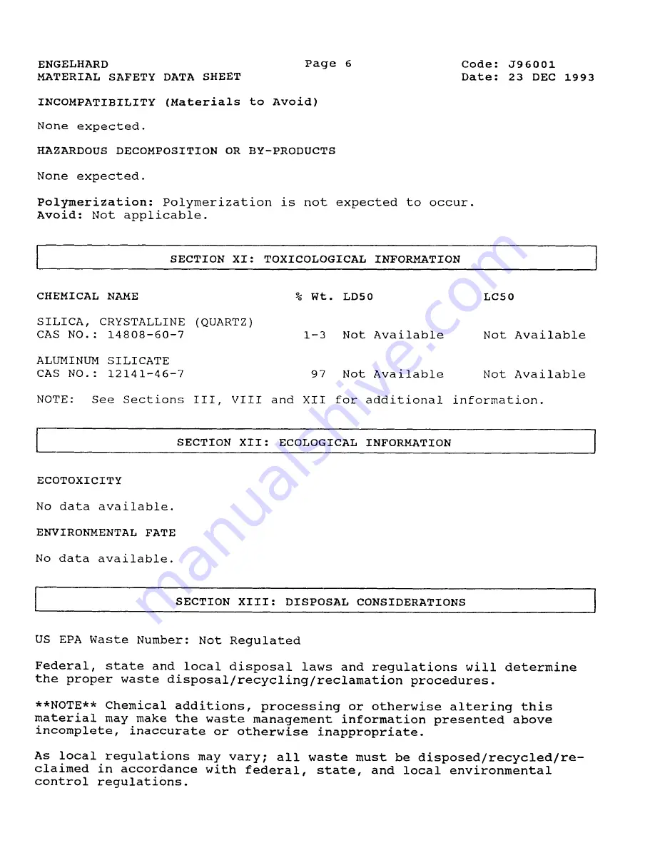 ISCO 6700SR Instruction Manual Download Page 159