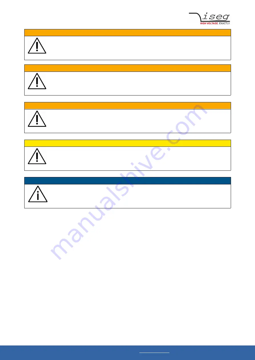 iseg ECH 124 Technical Documentation Manual Download Page 6