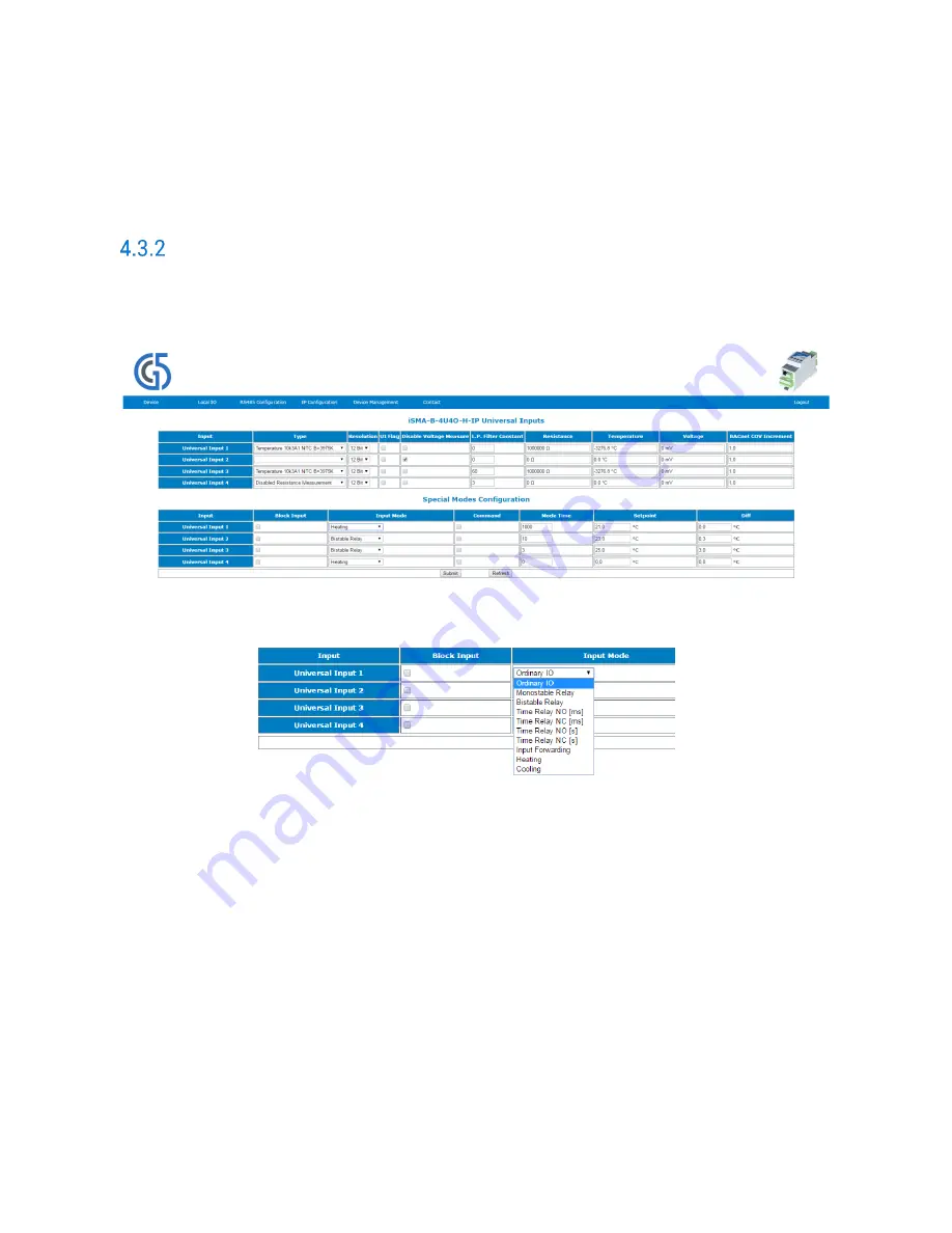 iSMA iSMA-B-4I4O-H User Manual Download Page 45