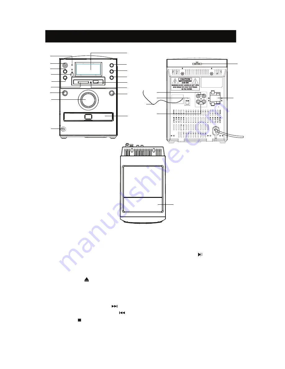 iSymphony Micro Music System with Built-in Universal Dock for iPod M1 User Manual Download Page 11