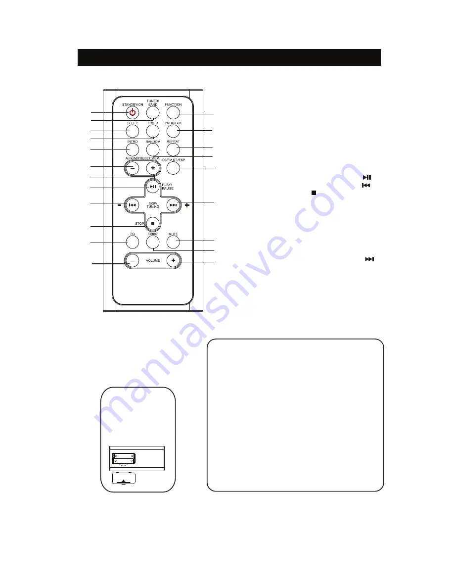 iSymphony Micro Music System with Built-in Universal Dock for iPod M1 Скачать руководство пользователя страница 104