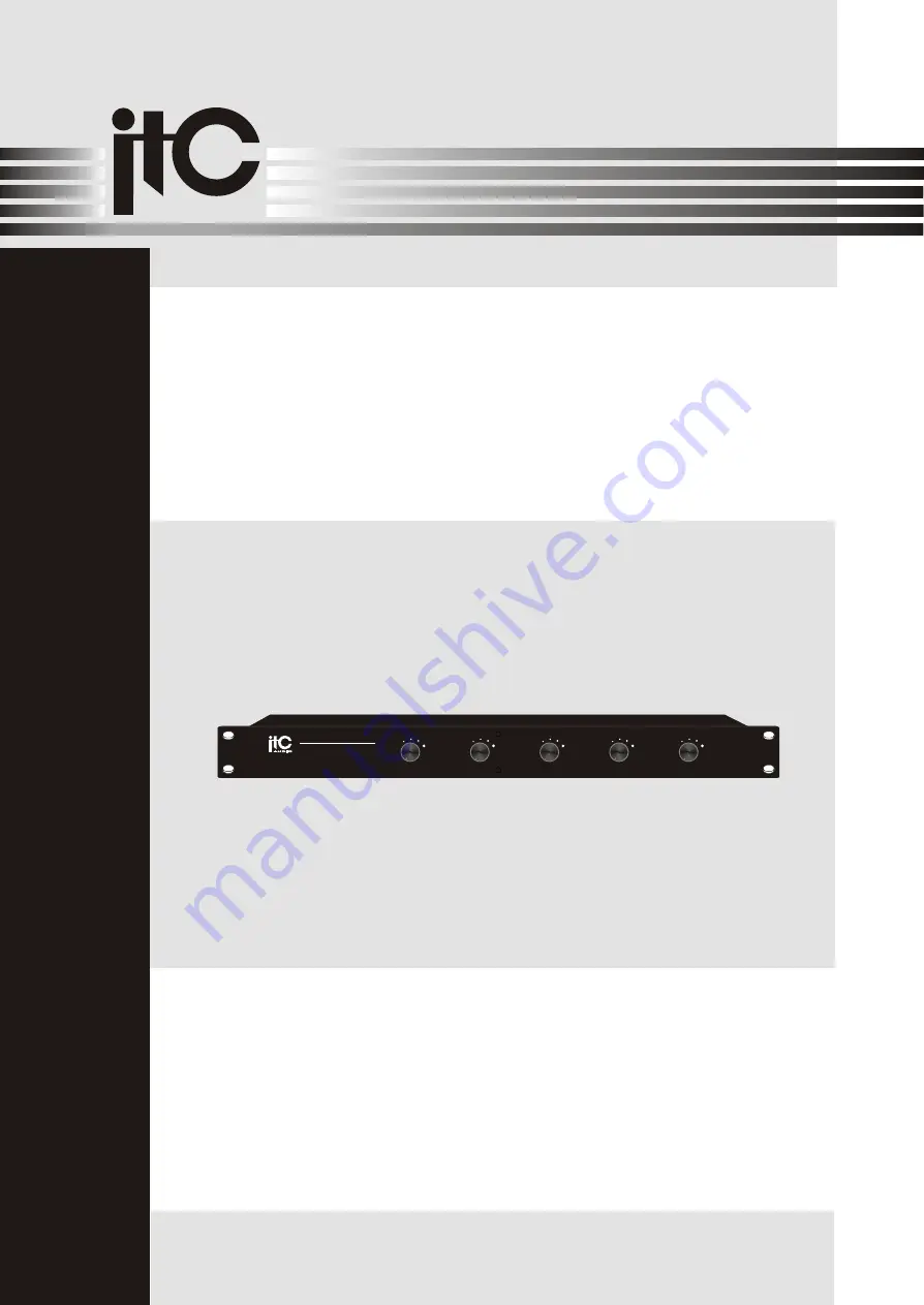 ITC Audio T-6239 Operation Manual Download Page 1