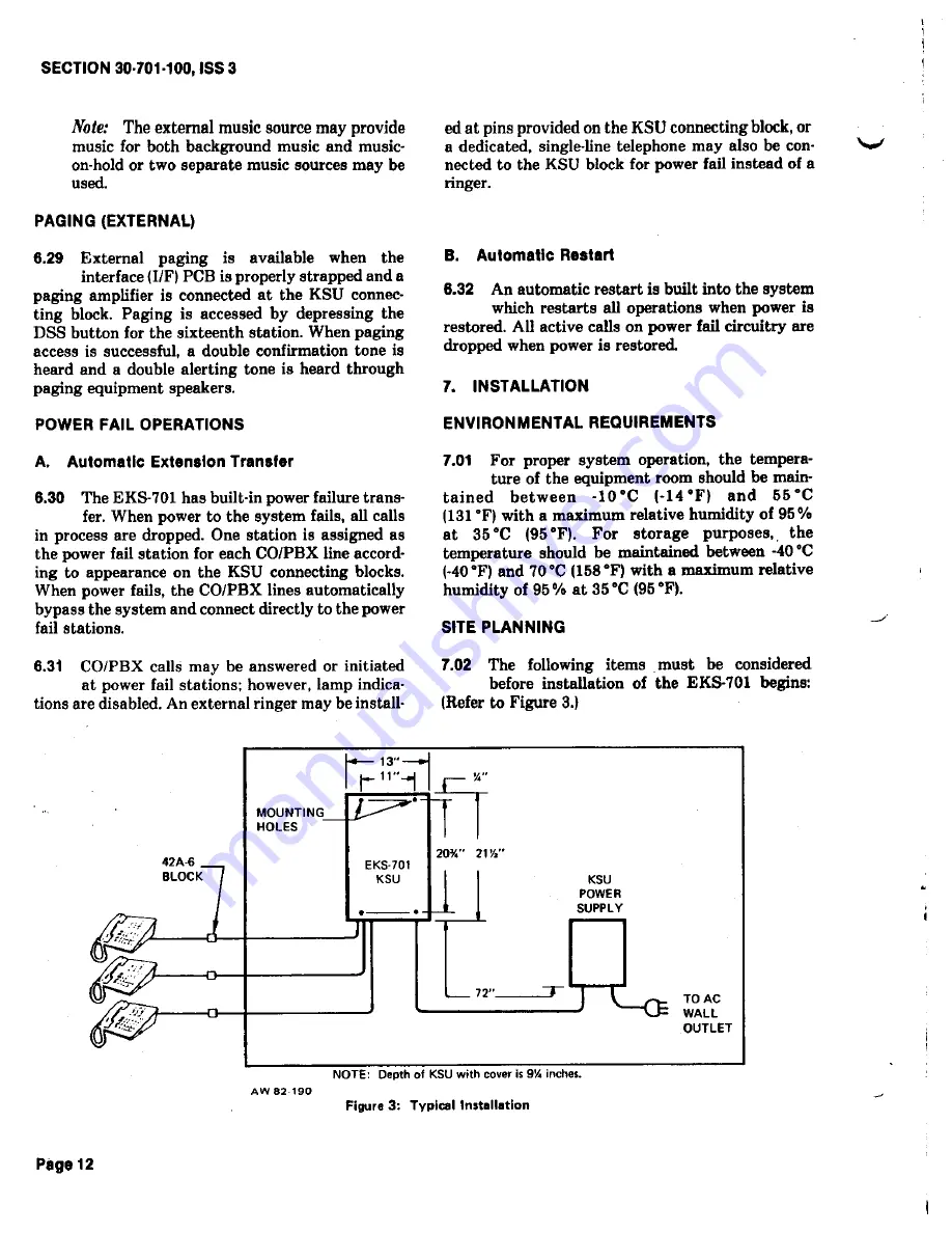 ITT Telecom EKS-701 General Description, Installation And Maintenance Download Page 17