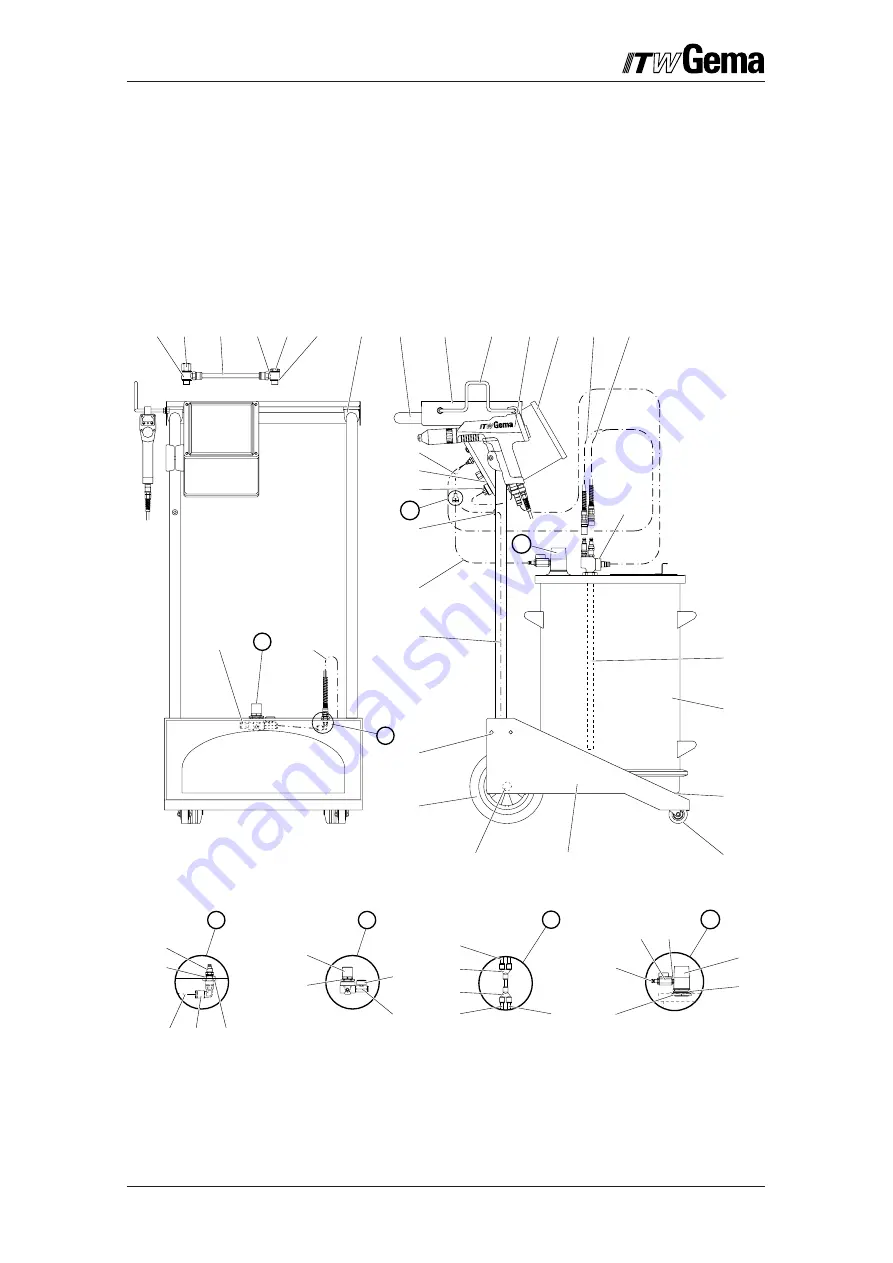 ITW Gema EASY 1-F Operating Instructions And Spare Parts List Download Page 27