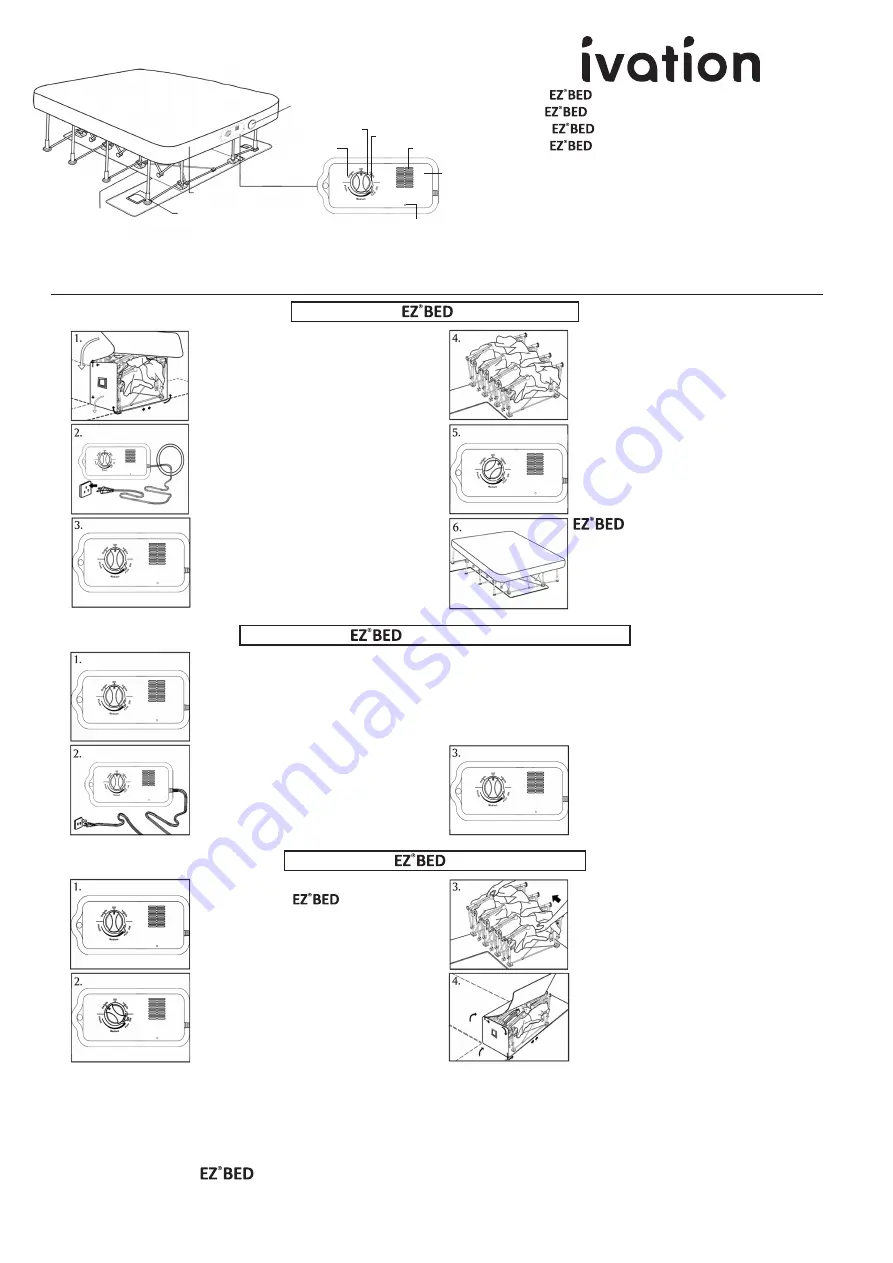 Ivation EZ BED Deflate Defender King Скачать руководство пользователя страница 1