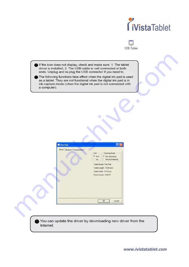 iVistaTablet Digital Ink Pad+ User Manual Download Page 21