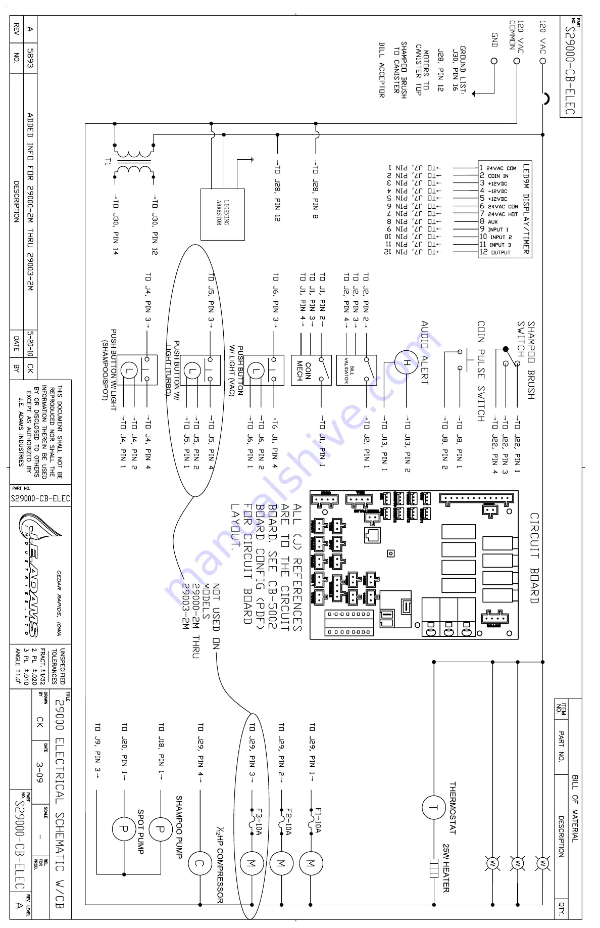 J.E. Adams 29000 Series Скачать руководство пользователя страница 19