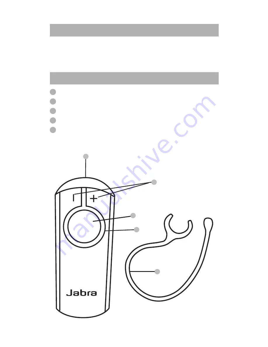 Jabra BT2070 - Headset - In-ear ear-bud User Manual Download Page 3