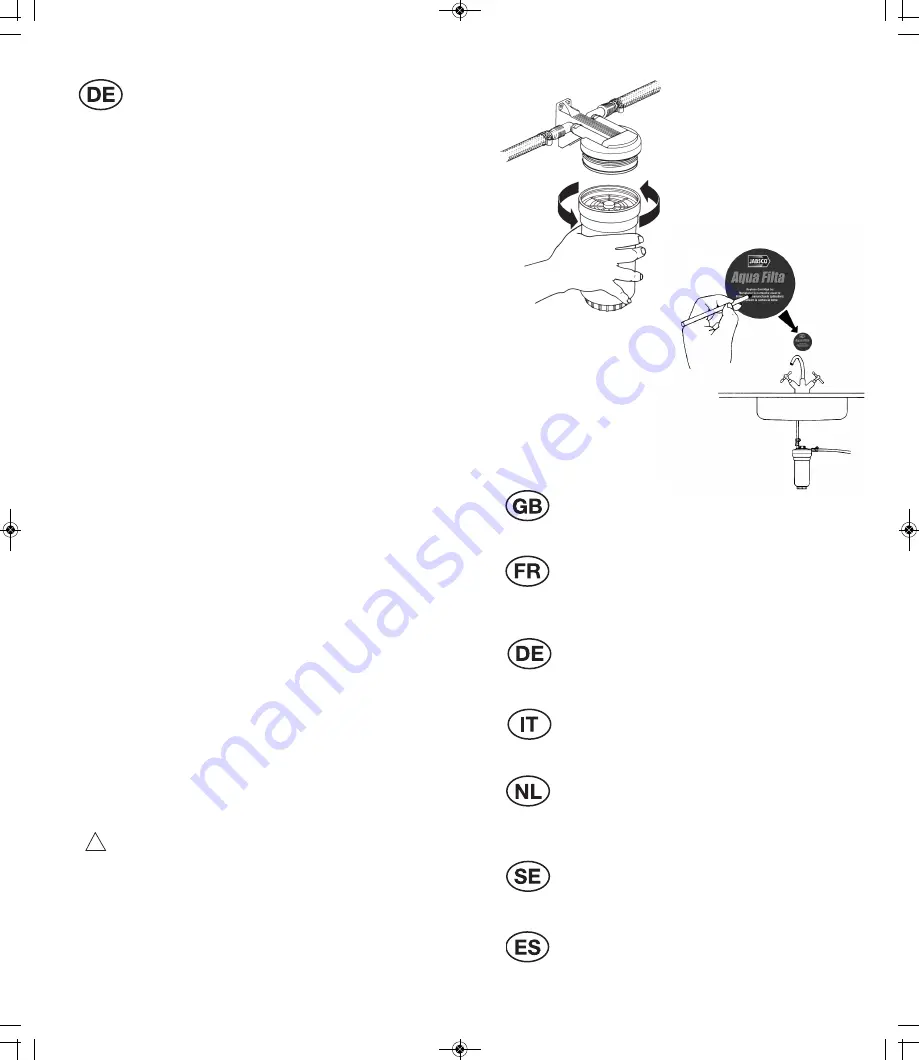 JABSCO 59000-1000 Aqua Filtr Instruction Booklet Download Page 4