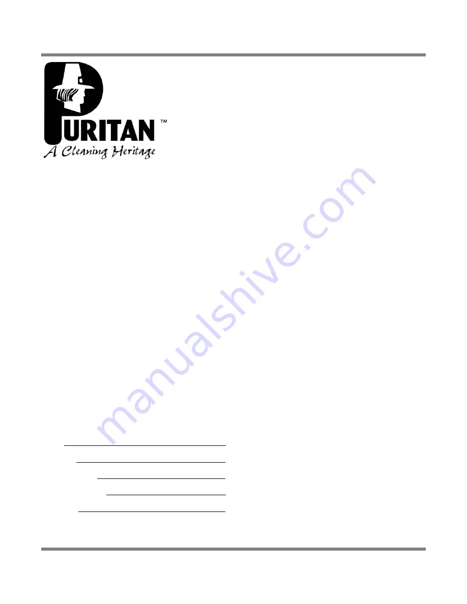 Jackson Puritan PA-1 Installation & Operation Manual Download Page 4