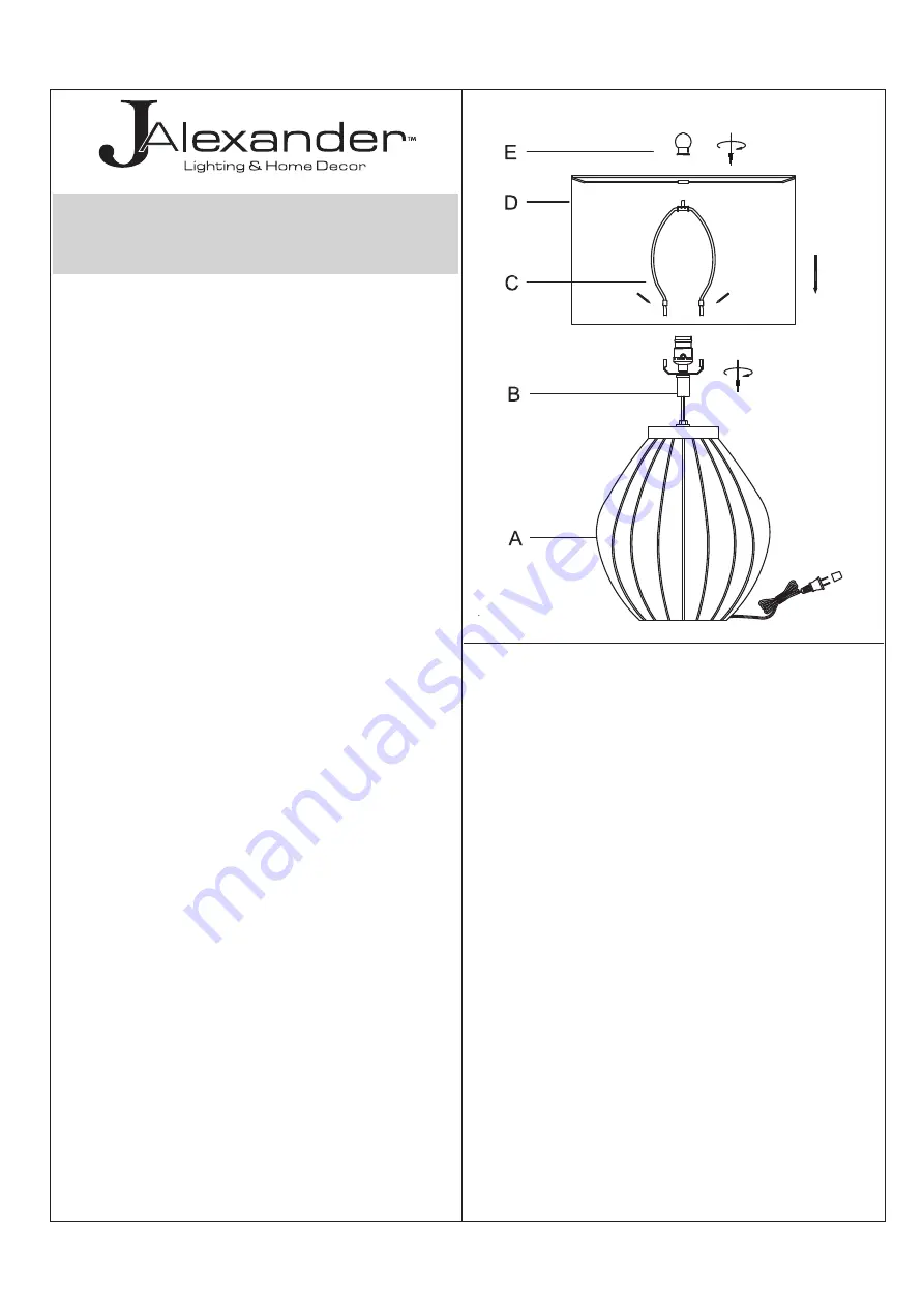 JALEXANDER JAE0341 Quick Start Manual Download Page 3