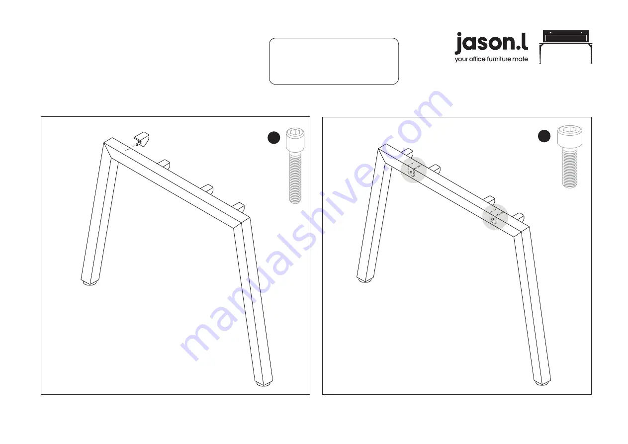 Jason.L Quadro Wood A Boardroom table Assembly Instructions Manual Download Page 4