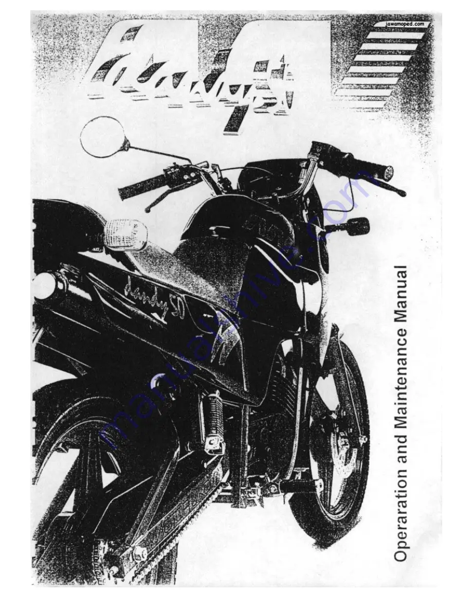 JAWA Dandy MJ50 Operation And Maintenance Manual Download Page 1