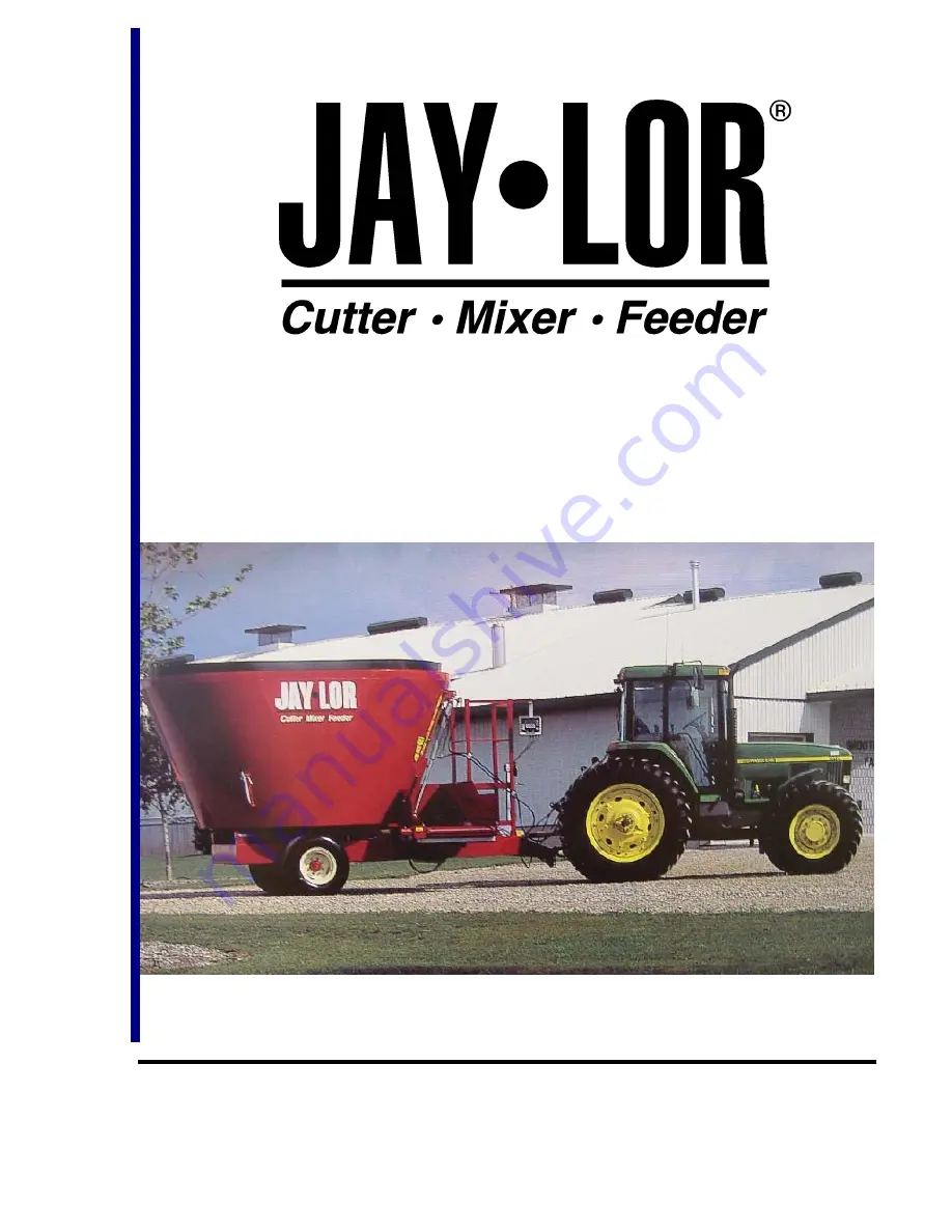 Jay-Lor 2300 Operator'S Manual Download Page 1