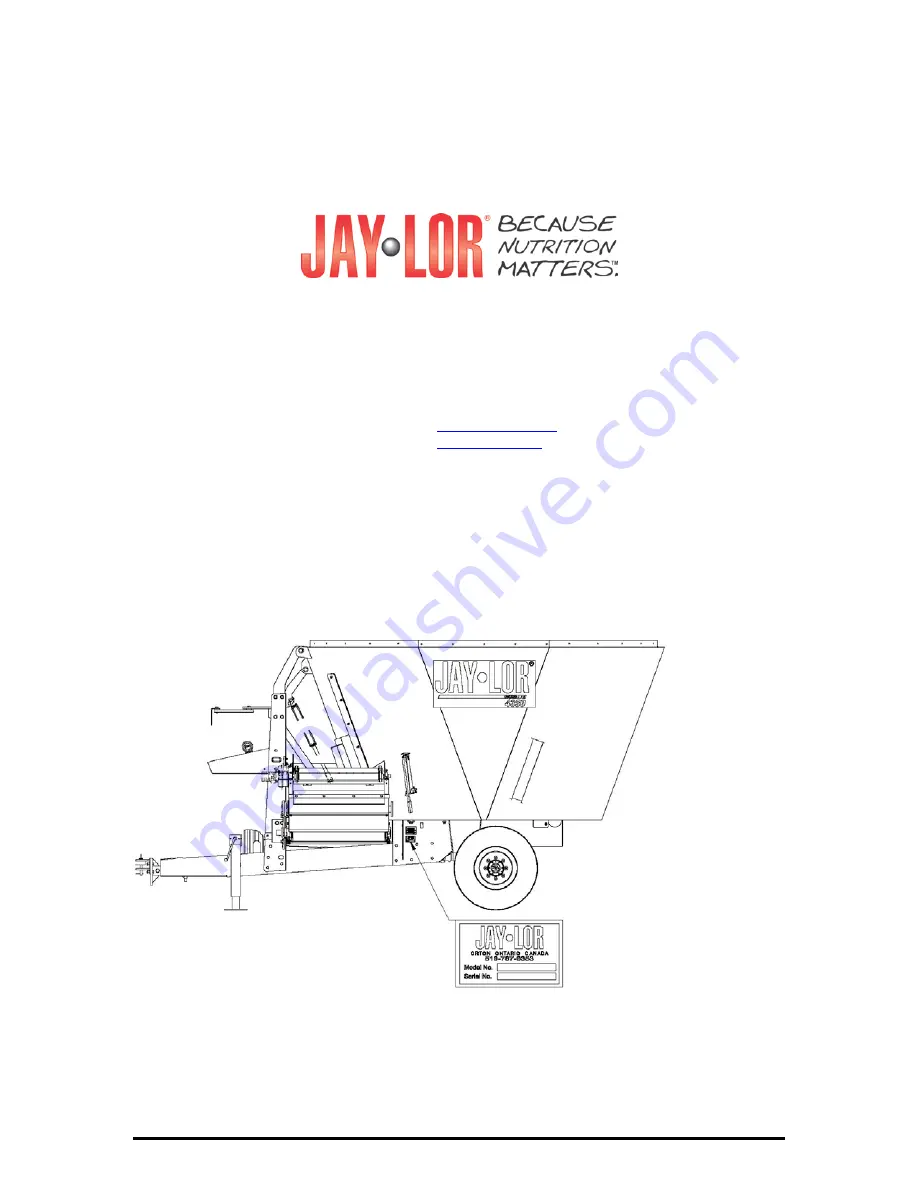 Jay-Lor Because Nutrition Matters 4000 Series Скачать руководство пользователя страница 6