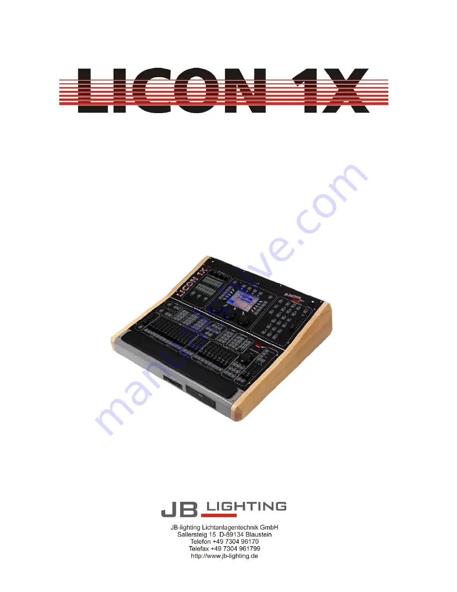 JB-Lighting LICON 1X User Manual Download Page 134