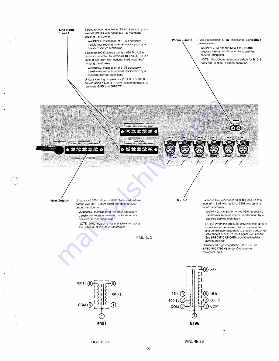 JBL 5302 Installation And Service Manual Download Page 5