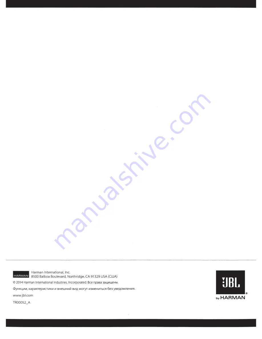 JBL Arena 120 Owner'S Manual Download Page 8