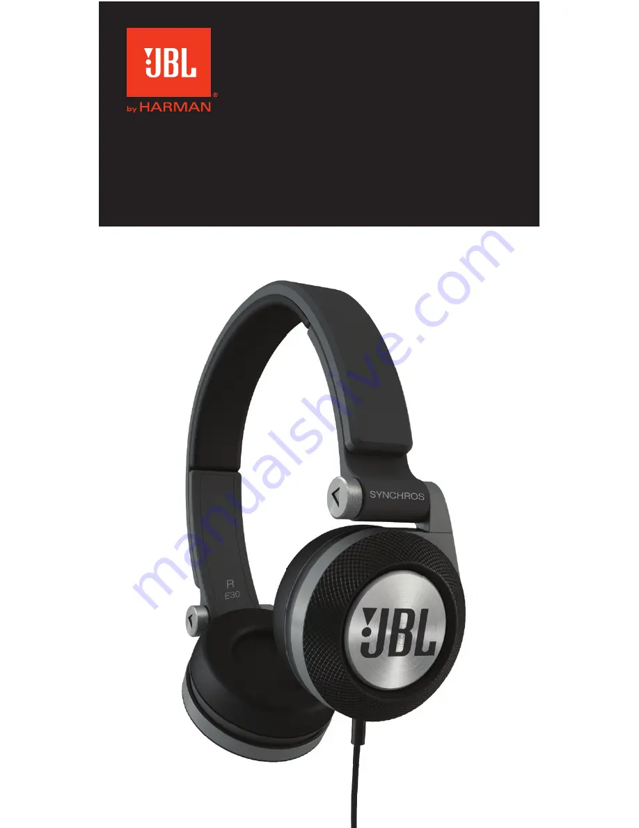 JBL E30 Quick Start Manual Download Page 1