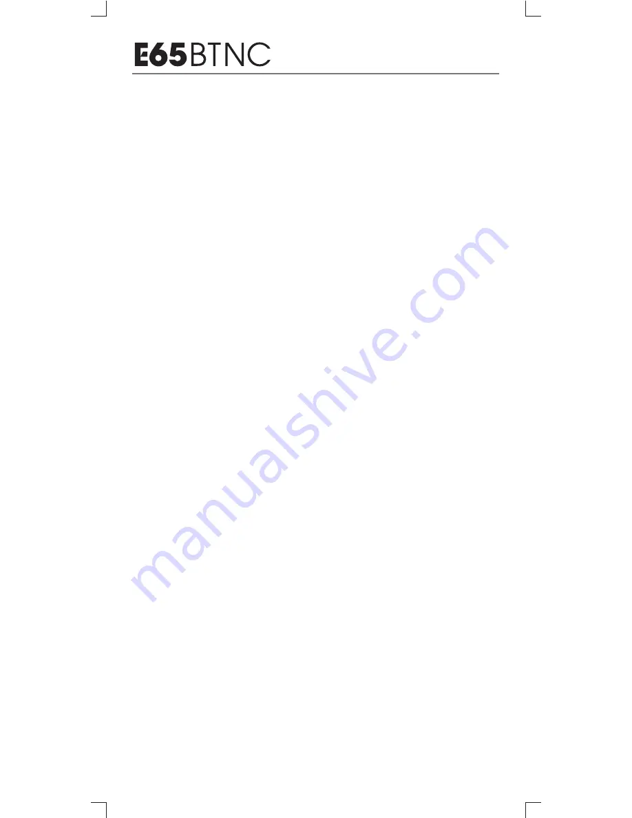 JBL E65BTNC Quick Start Manual Download Page 6