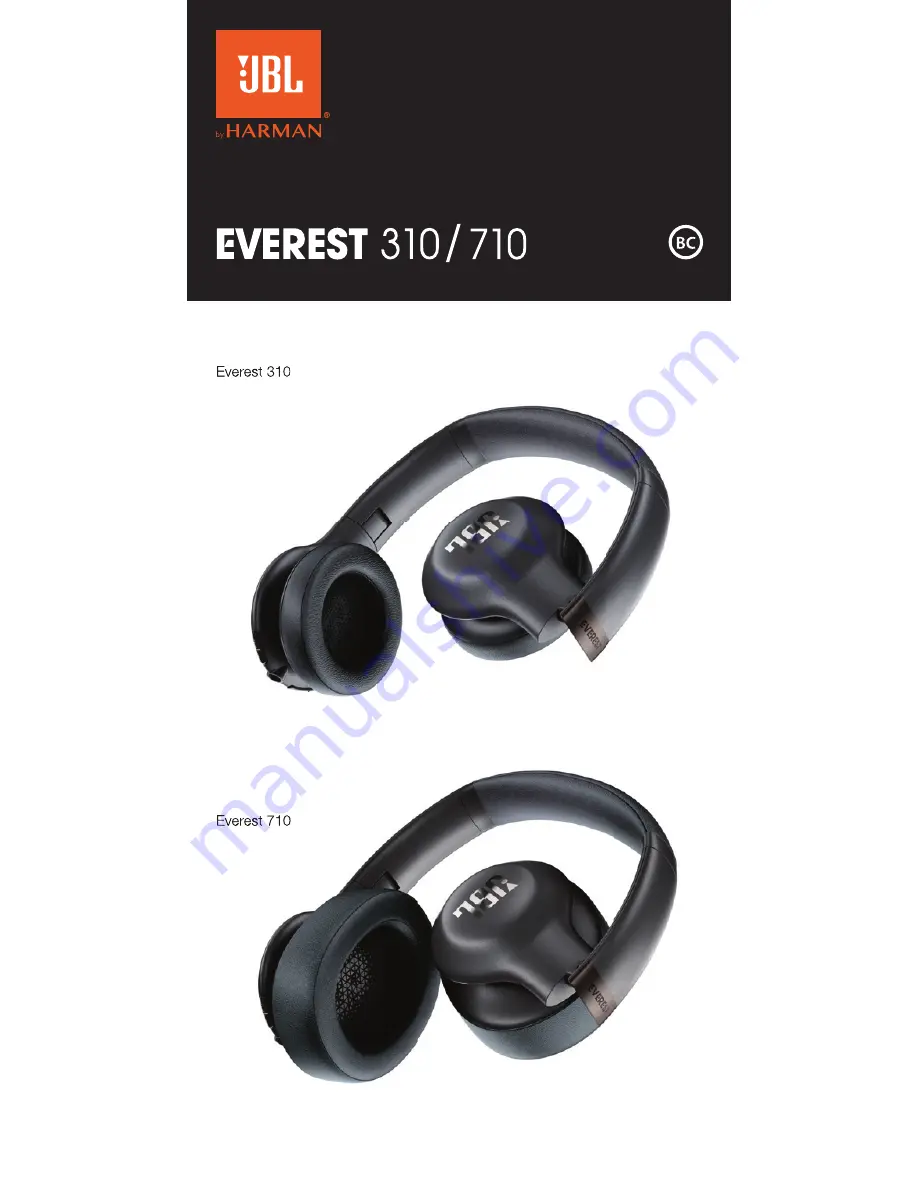 JBL Everest 310 Manual Download Page 1