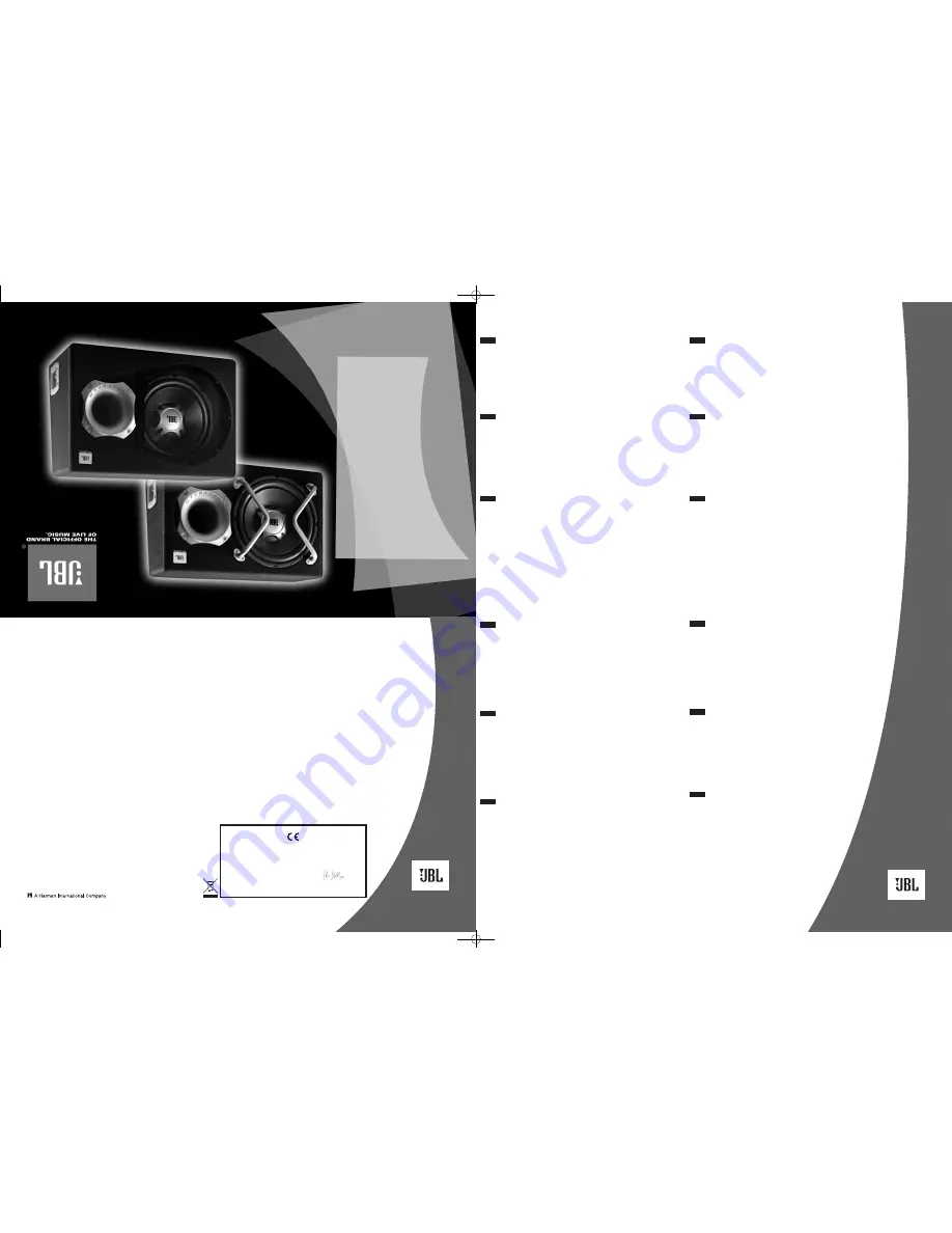 JBL GT5-1204BP Owner'S Manual Download Page 1