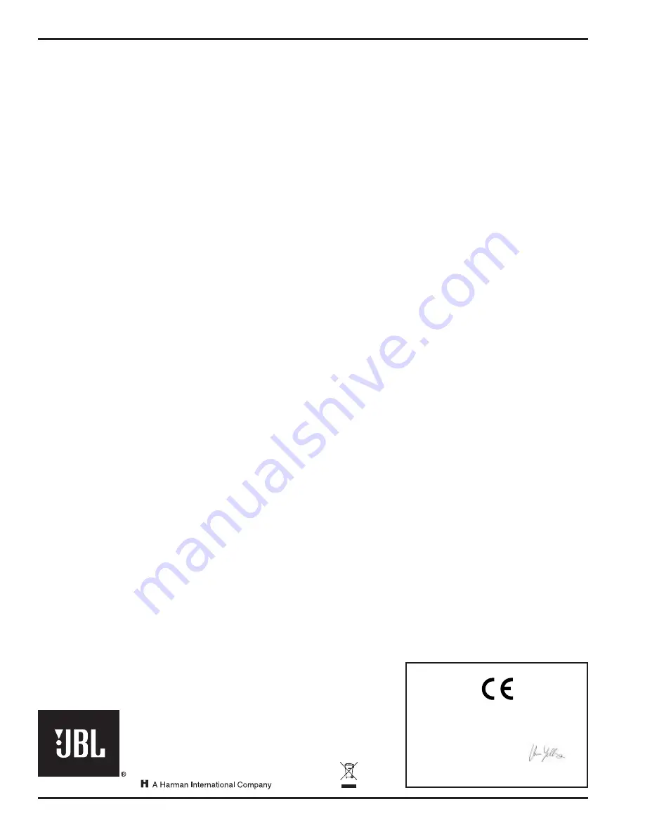 JBL GT5-1204BP Owner'S Manual Download Page 8