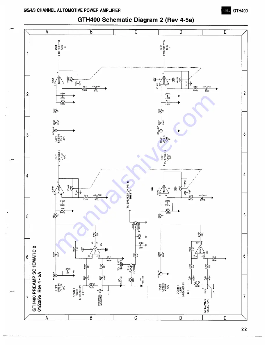 JBL GTH400 Technical Manual Download Page 27