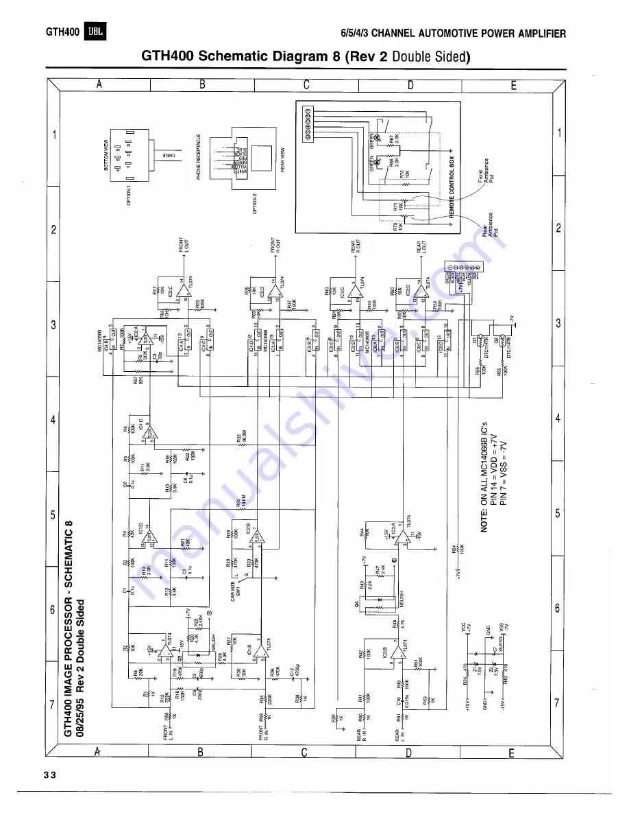 JBL GTH400 Technical Manual Download Page 38