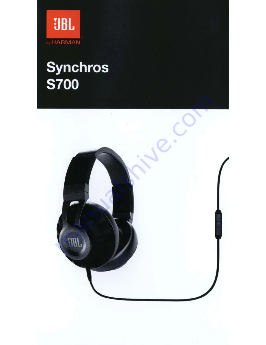 JBL Synchros S700 Quick Start Manual Download Page 1