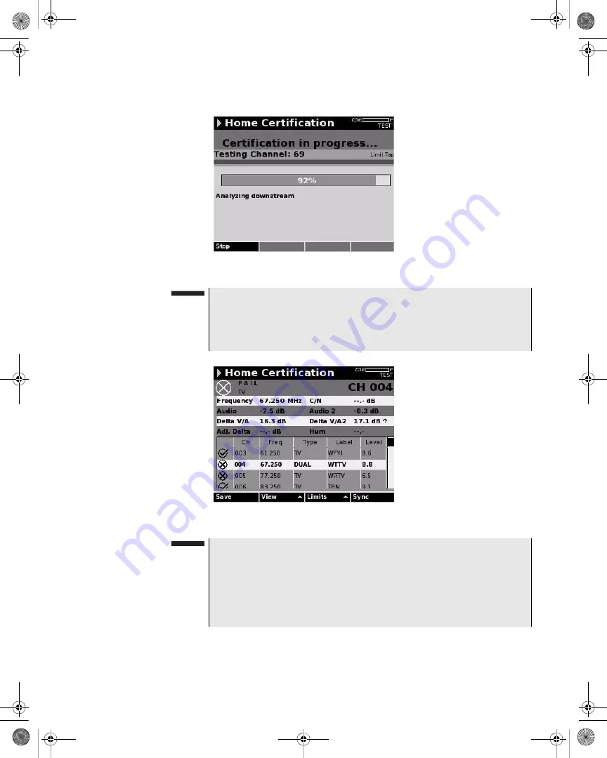 JDS Uniphase DSAM-1500 User Manual Download Page 169