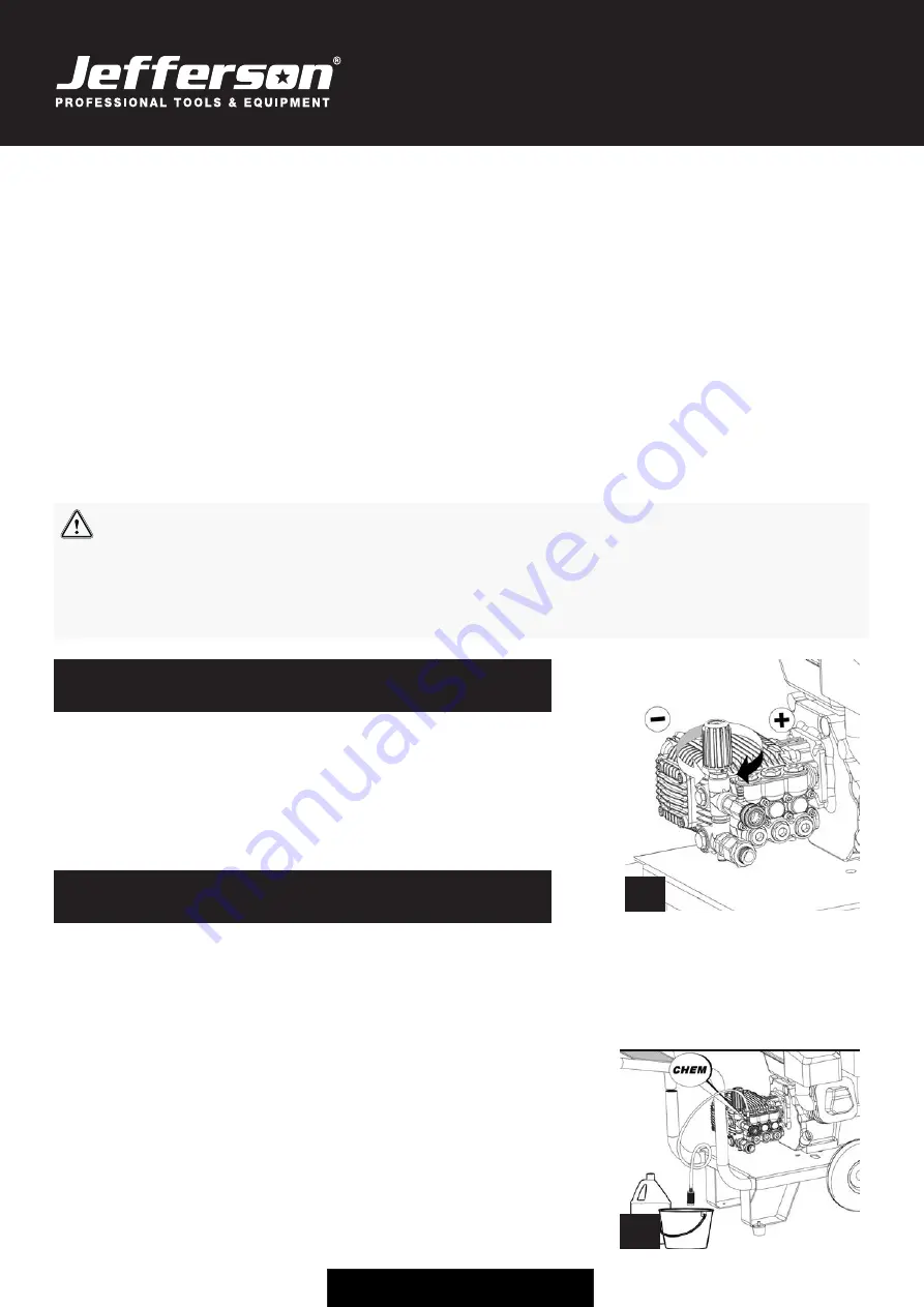 Jefferson Professional Tools & Equipment 6.5HP User Manual Download Page 13