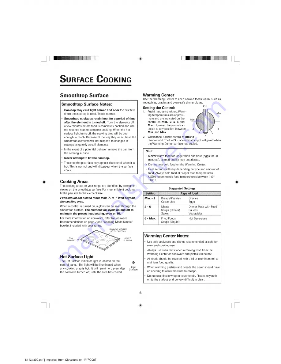 Jenn-Air 8113P399-60 Use & Care Manual Download Page 7