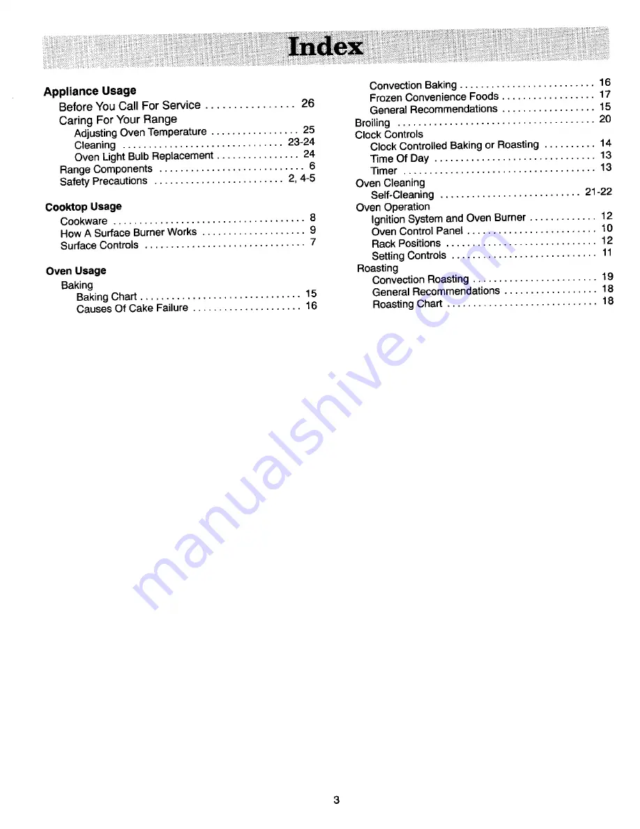 Jenn-Air FCG20600 Use And Care Manual Download Page 3