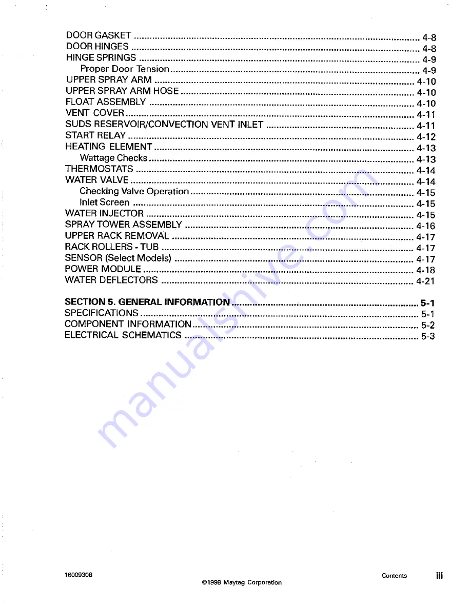 Jenn-Air JDB4950 Service Manual Download Page 5