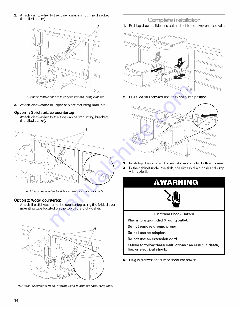 Jenn-Air JDD4000AWS2 Скачать руководство пользователя страница 14