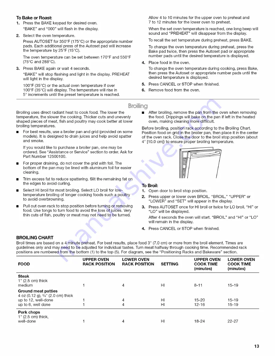 Jenn-Air JDR8895BAB13 Installation Instructions And Use & Care Manual Download Page 13