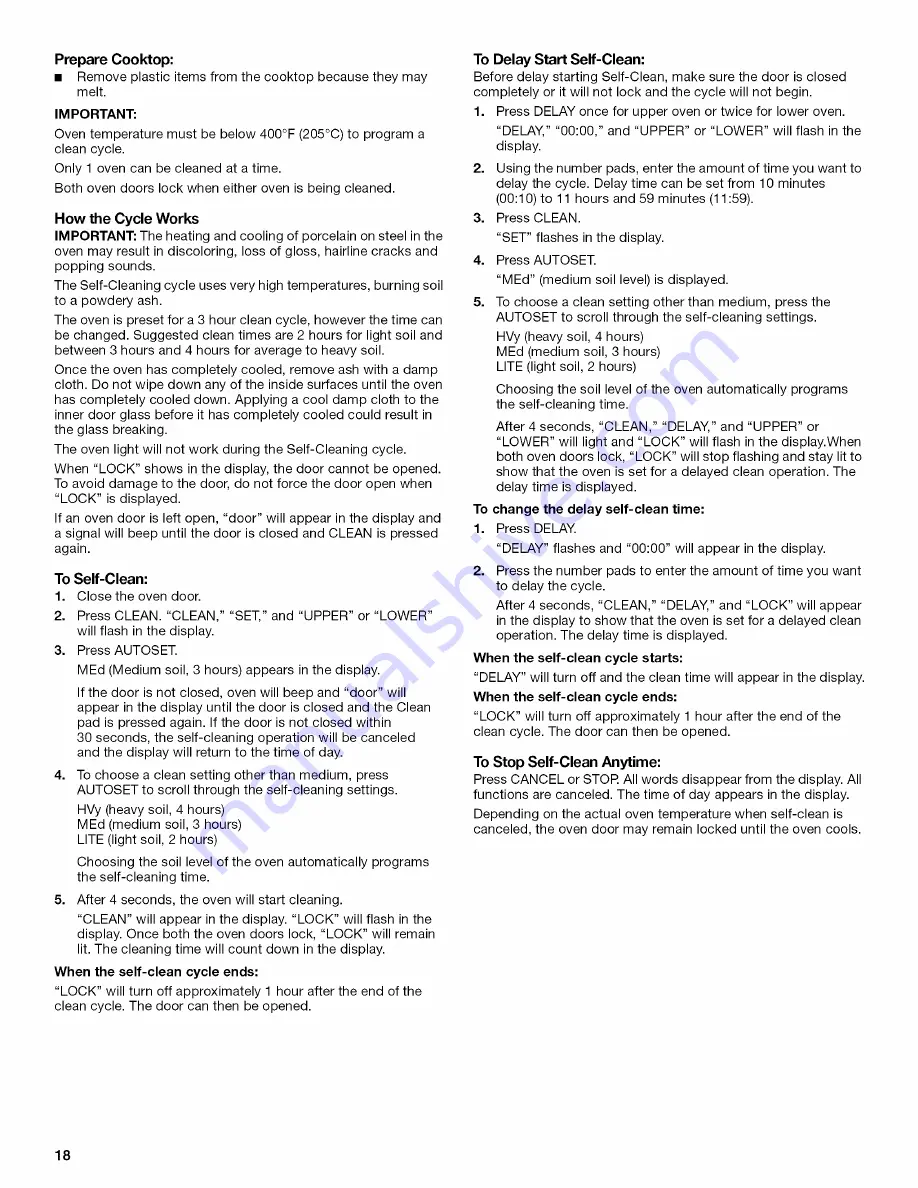 Jenn-Air JDR8895BAB13 Installation Instructions And Use & Care Manual Download Page 18