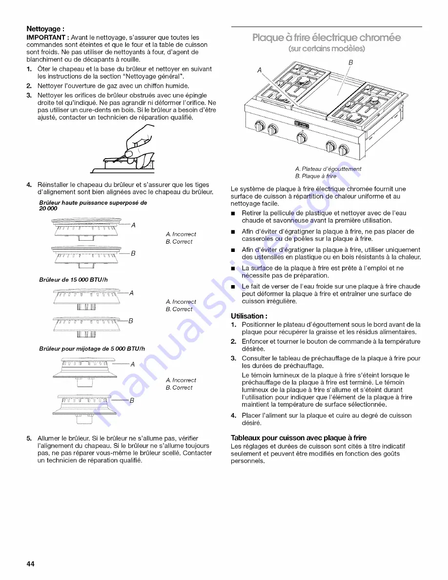 Jenn-Air JDRP430WP01 Скачать руководство пользователя страница 44