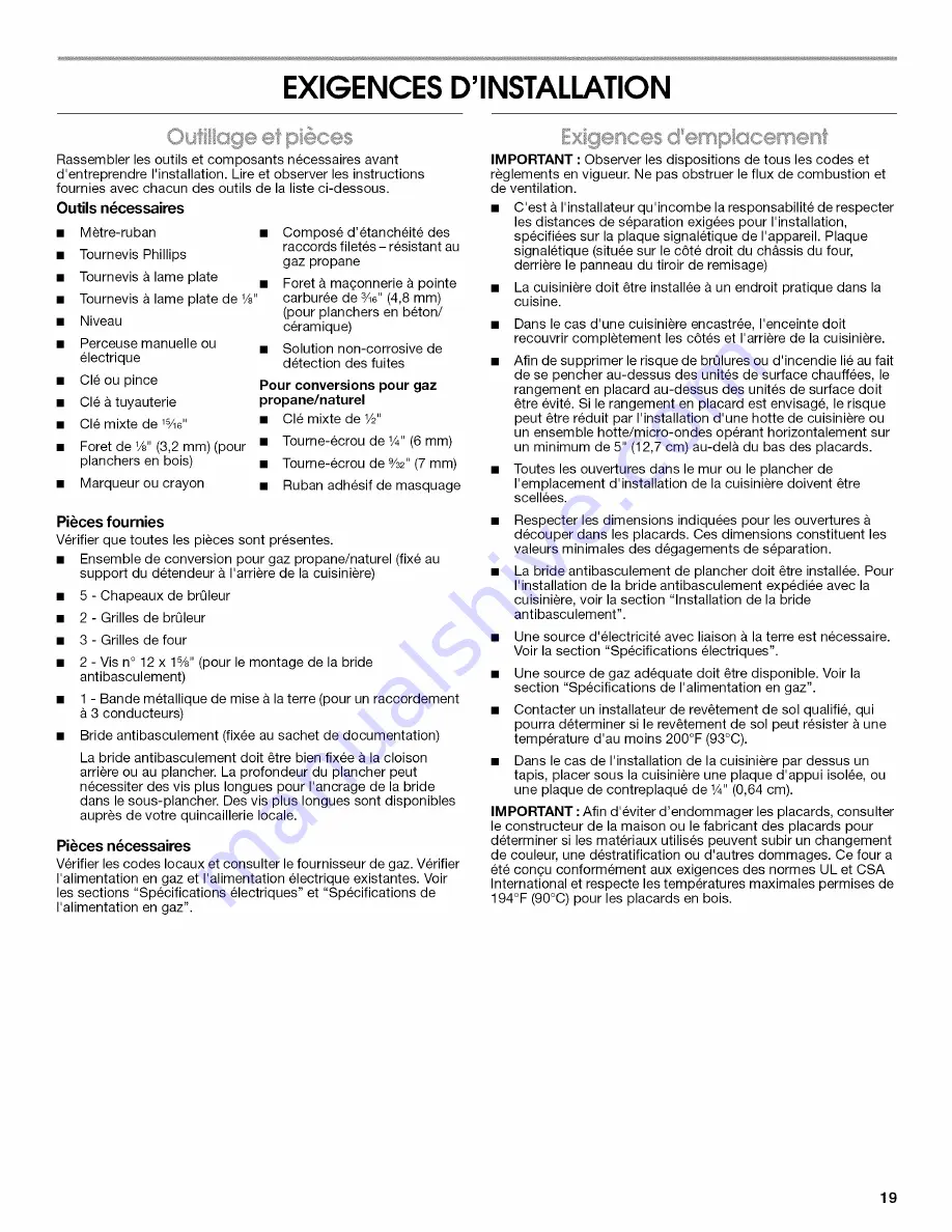 Jenn-Air JDS8850CDB00 Installation Instructions Manual Download Page 19