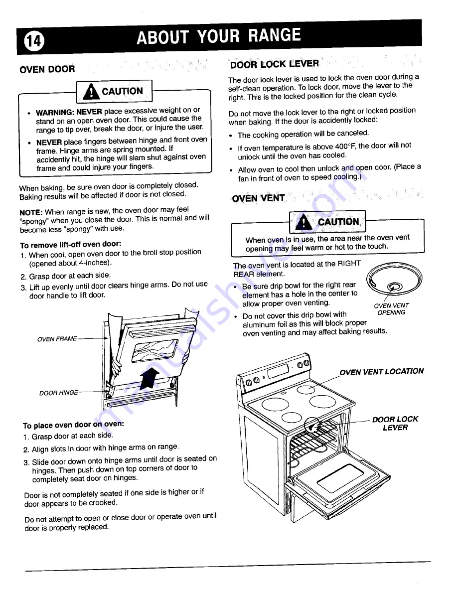 Jenn-Air JER8500AAA Use And Care Manual Download Page 14