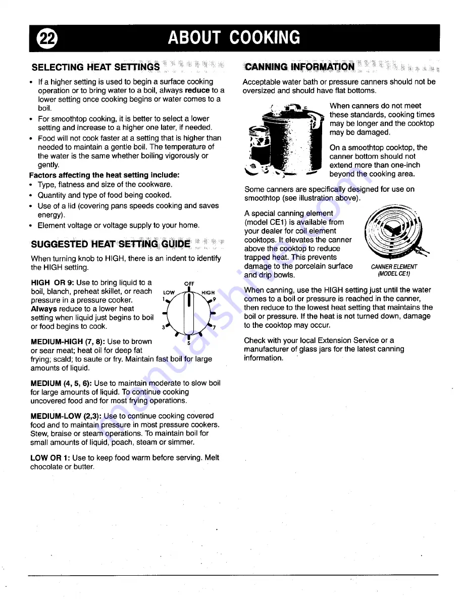 Jenn-Air JER8500AAA Use And Care Manual Download Page 22