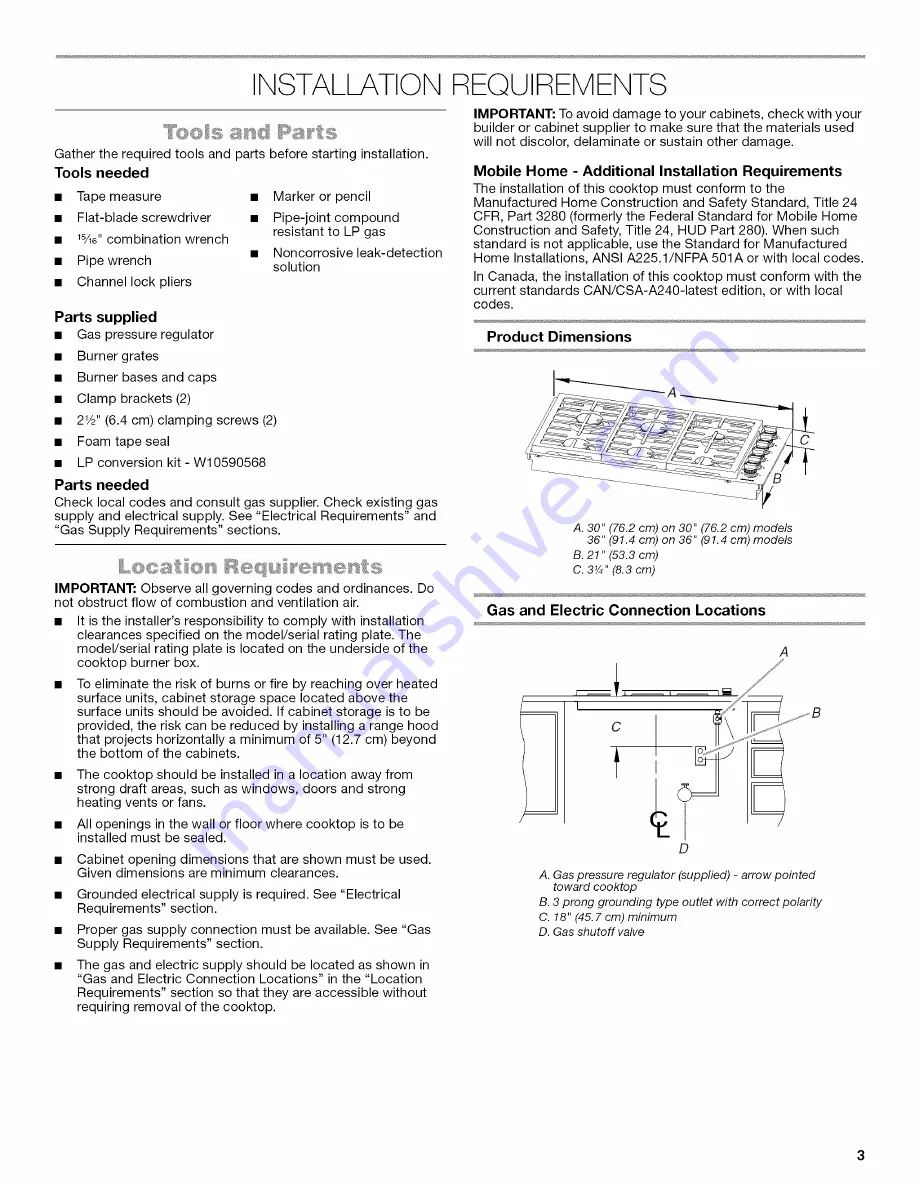 Jenn-Air JGC7530BP0 Скачать руководство пользователя страница 3