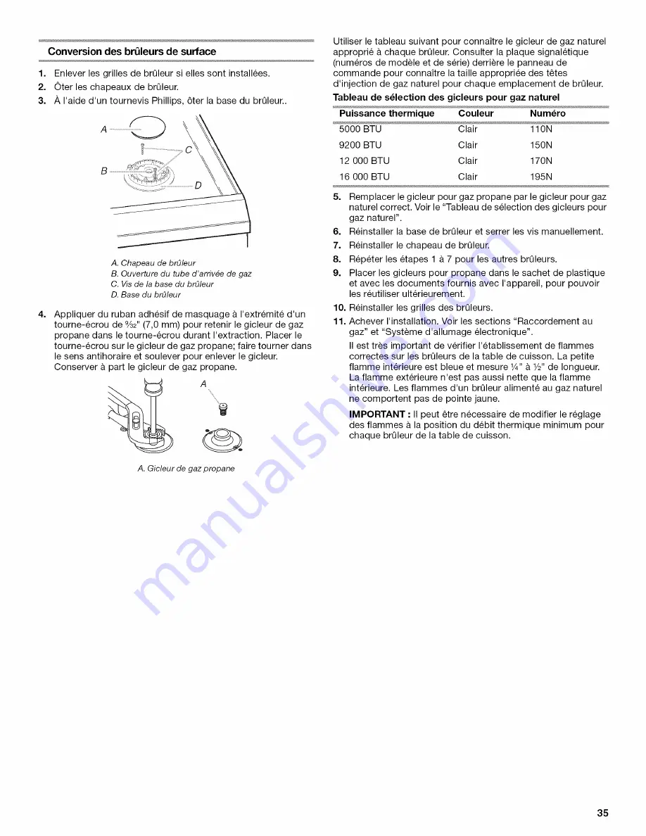 Jenn-Air JGR8895BDS12 Installation Instructions Manual Download Page 35