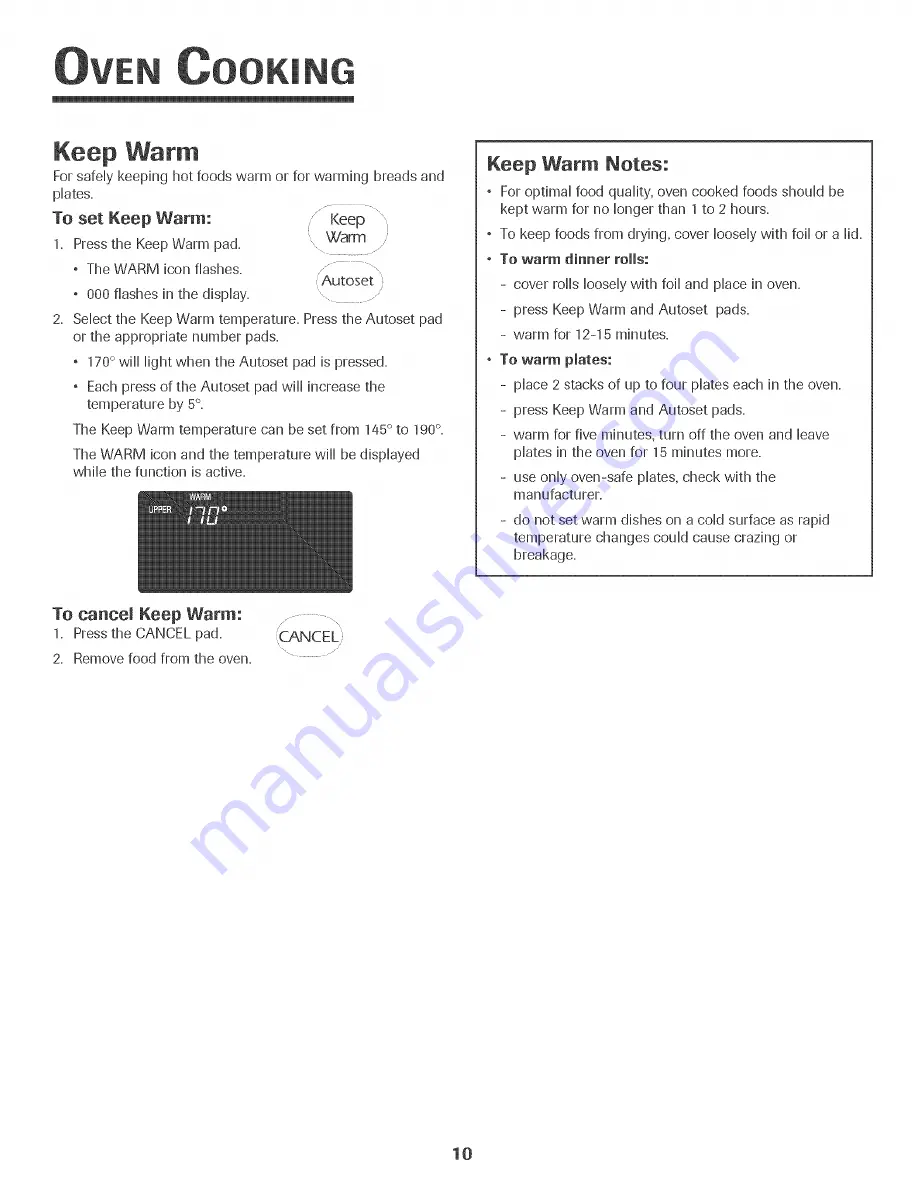 Jenn-Air JJW8430DDB Use & Care Manual Download Page 11